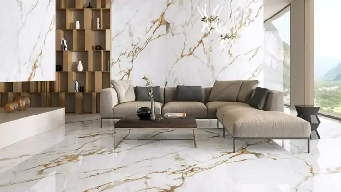 what is marble flooring